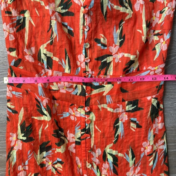 SOLID & STRIPED Tilda Dress Orange XS - Picture 11 of 15